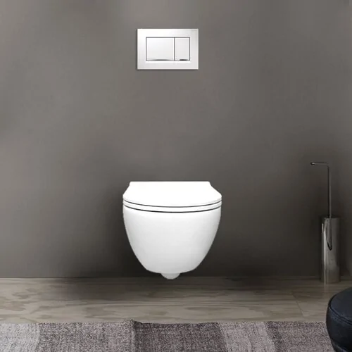 Wall-hung toilet without...