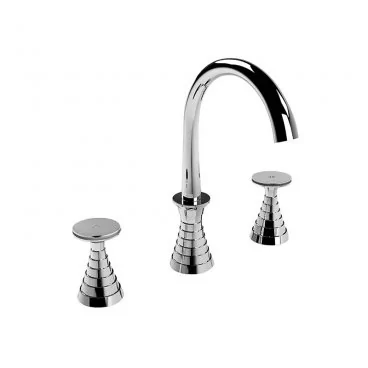 Chrome basin tap group with...